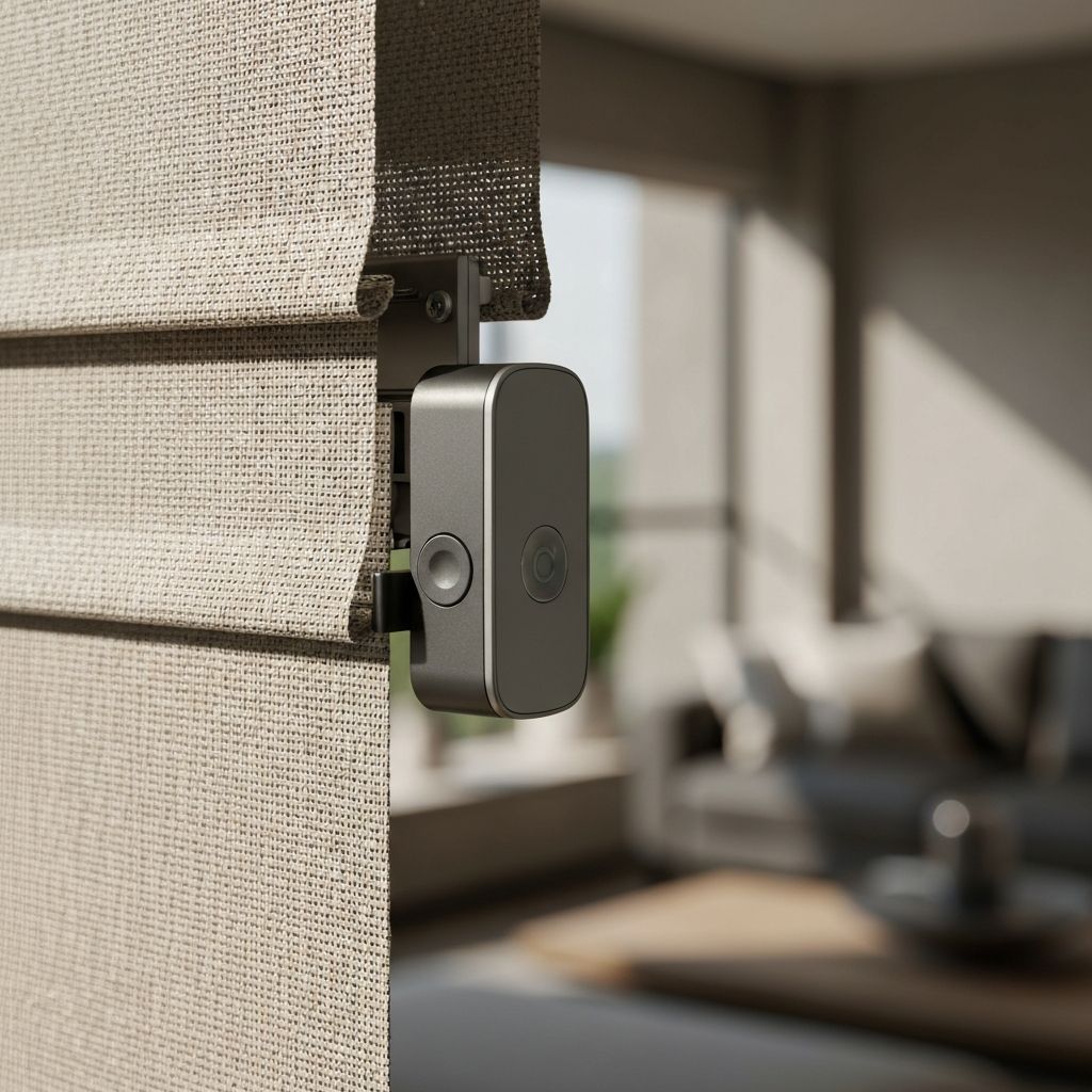 Premium motorized shade craftsmanship detail